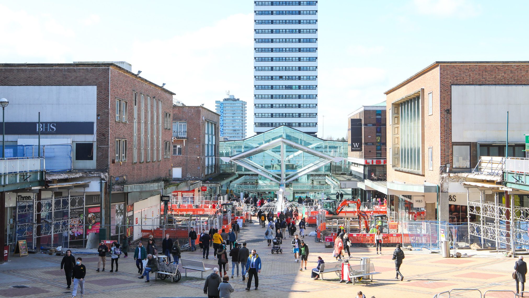 A photograph of Coventry City Centre